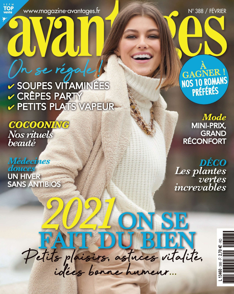 Stéphanie Thais Garcia featured on the Avantages cover from February 2021