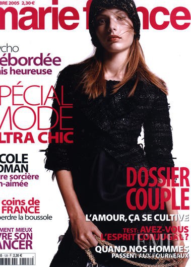 Signija Admidina featured on the Marie France cover from December 2005