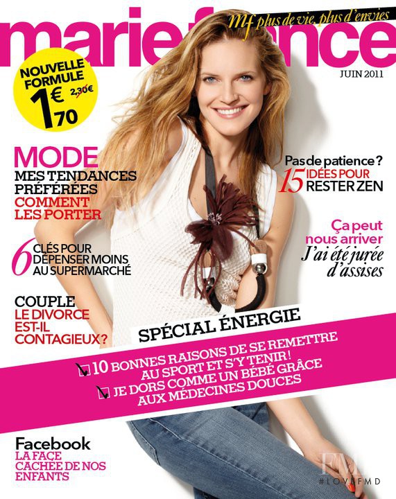  featured on the Marie France cover from June 2011