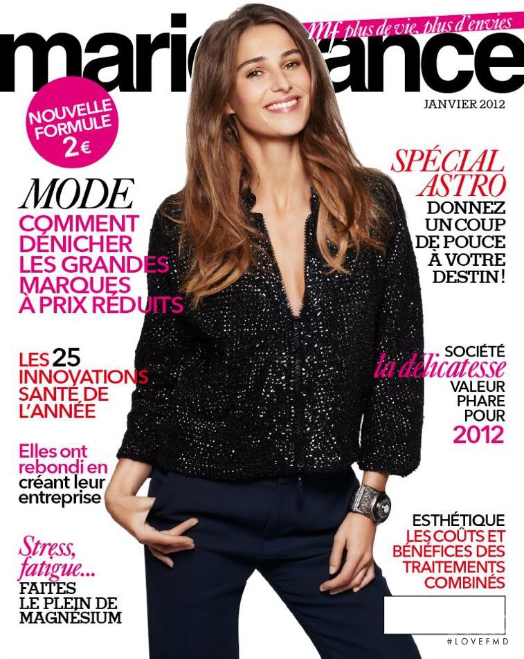 Fanny Anselme featured on the Marie France cover from January 2012