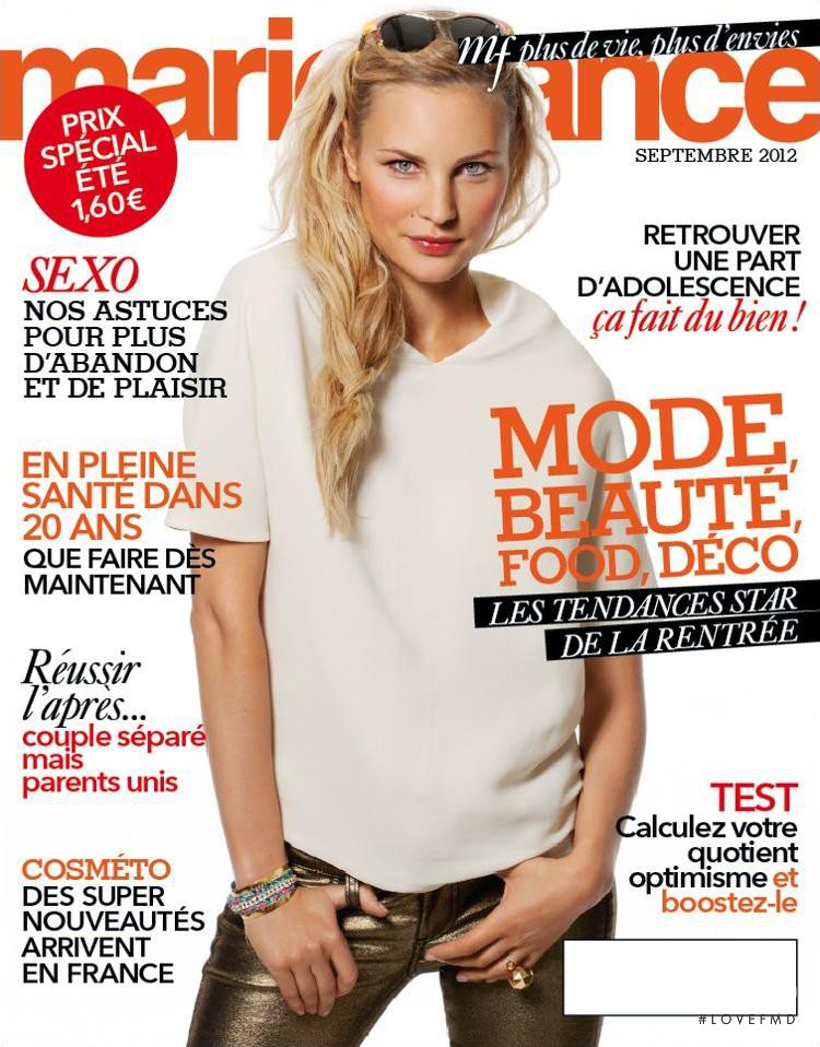  featured on the Marie France cover from September 2012