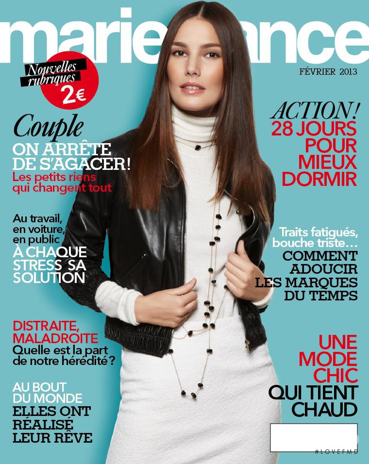 featured on the Marie France cover from February 2013