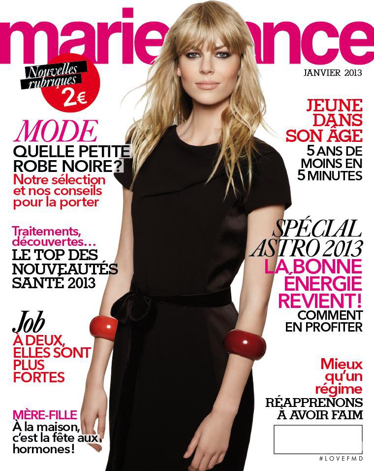 Linda Rosenberg featured on the Marie France cover from January 2013