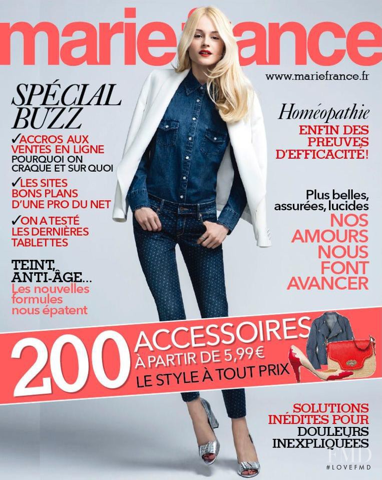  featured on the Marie France cover from May 2013