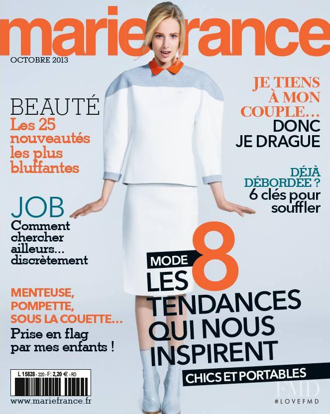  featured on the Marie France cover from October 2013