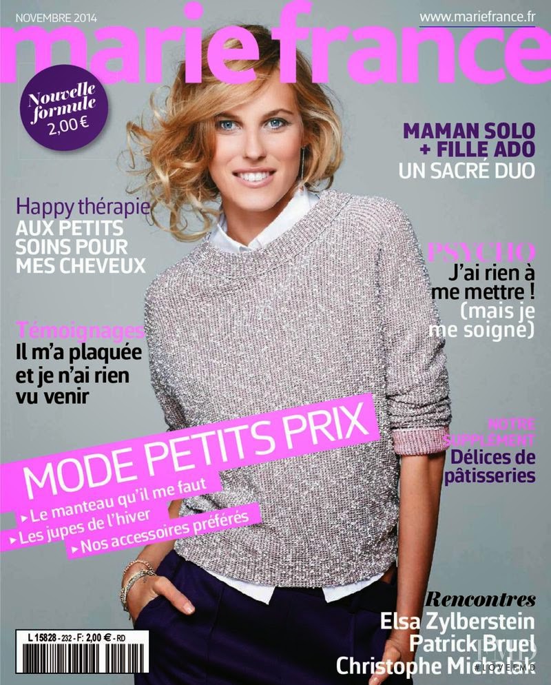Anastasiya Antonyuk featured on the Marie France cover from October 2014