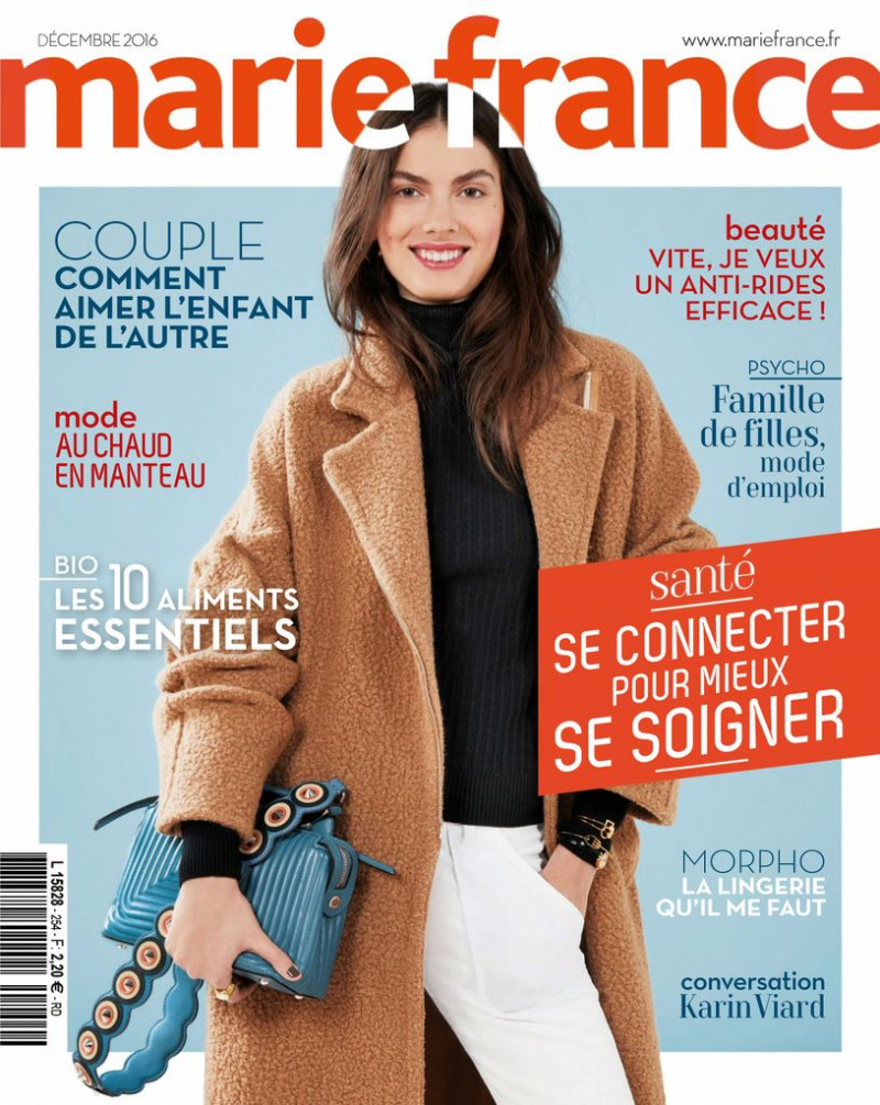  featured on the Marie France cover from December 2016