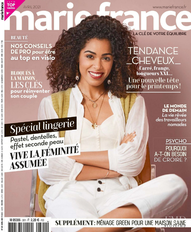  featured on the Marie France cover from April 2021