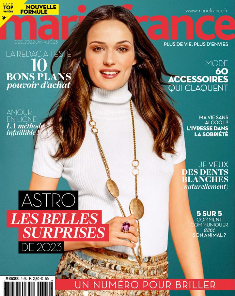  featured on the Marie France cover from December 2022