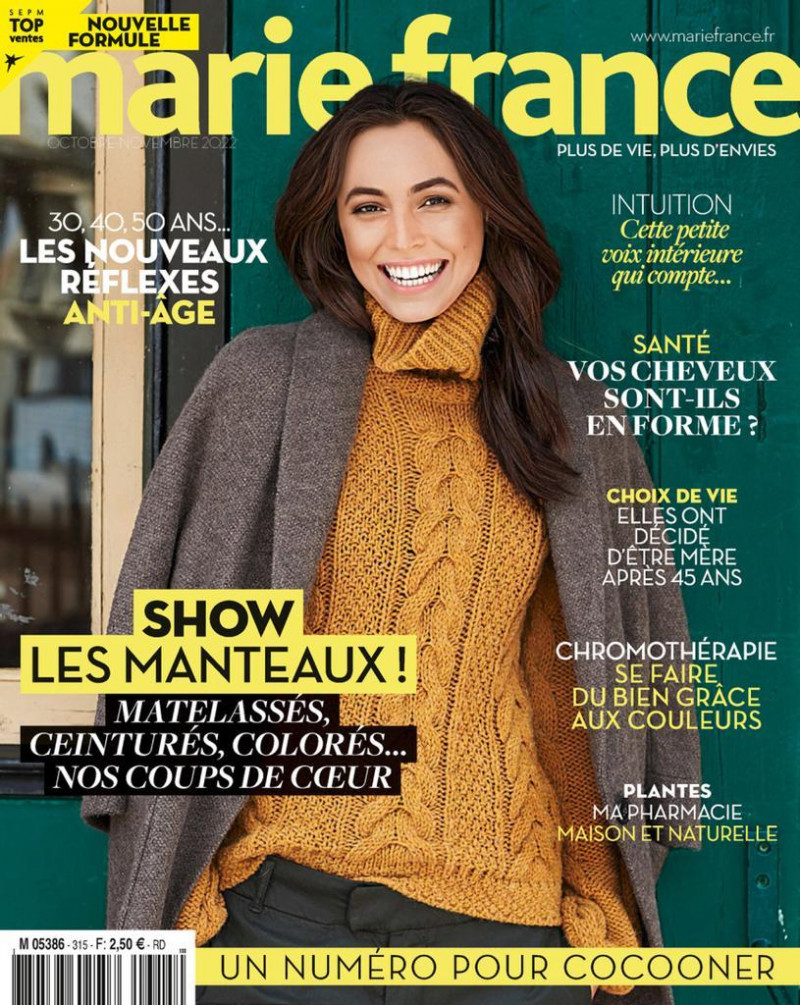  featured on the Marie France cover from October 2022