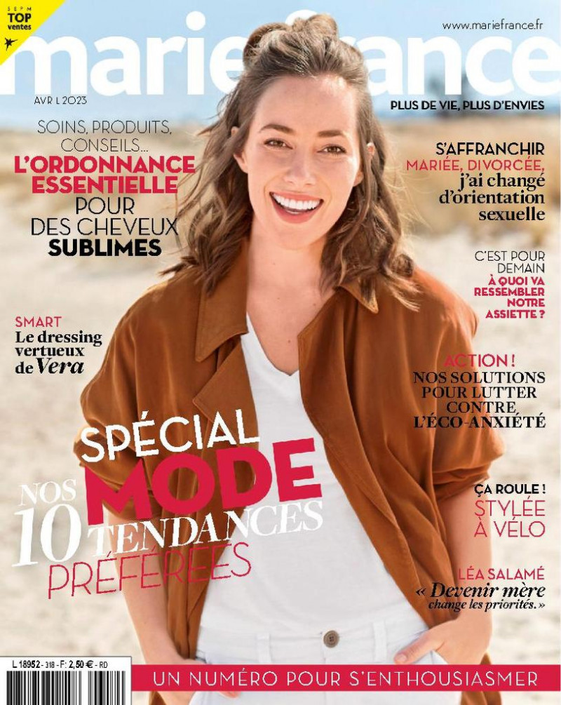  featured on the Marie France cover from April 2023