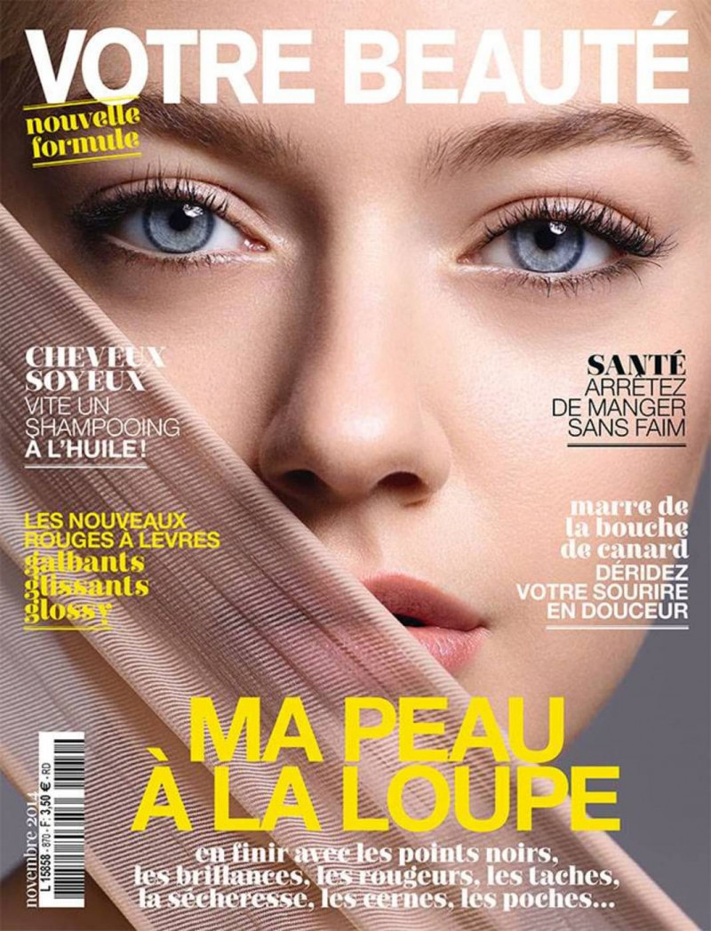 Hannah Grace Brzezinski featured on the Votre Beauté France cover from November 2014