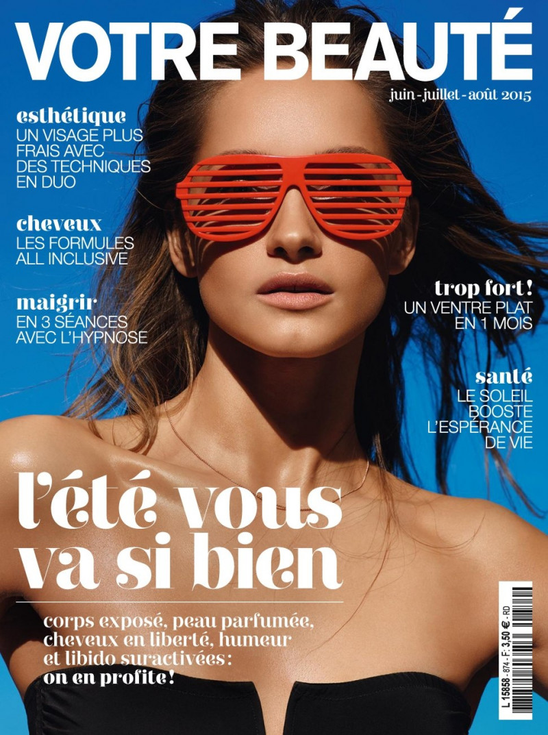 Cornelia Tat featured on the Votre Beauté France cover from June 2015