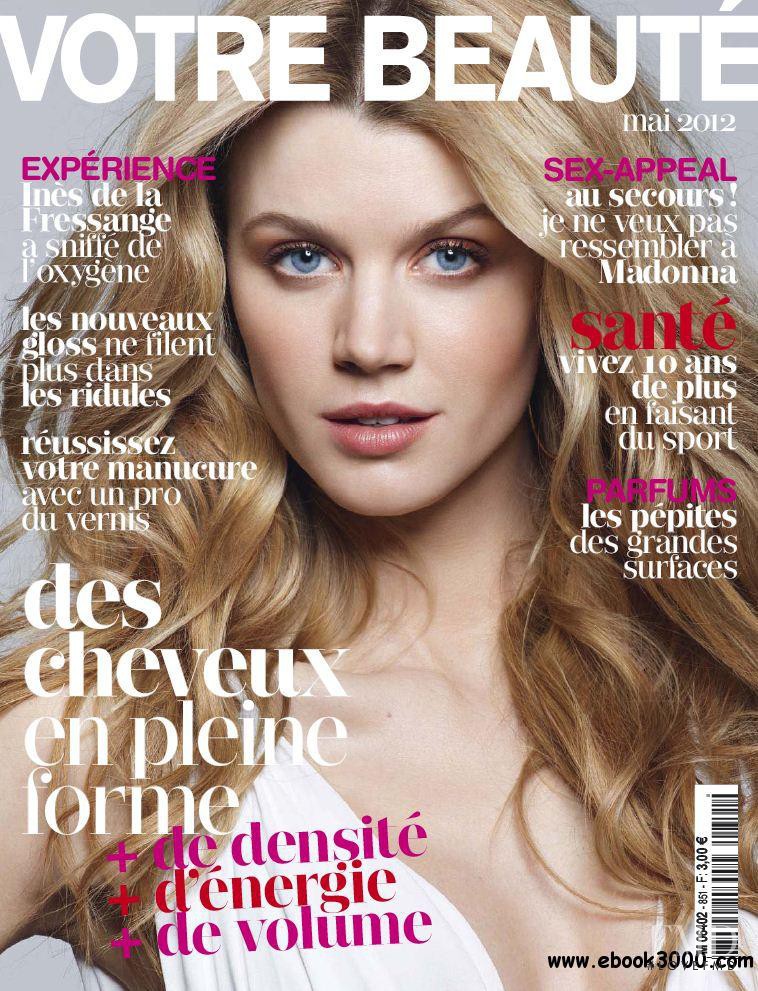 Jayne Moore featured on the Votre Beauté France cover from May 2012