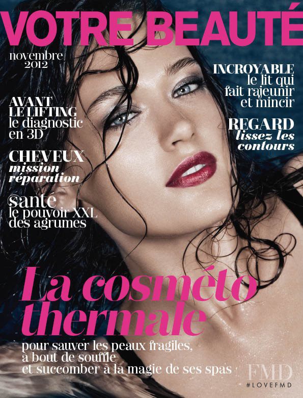 Sara Emilia Bernat featured on the Votre Beauté France cover from November 2012