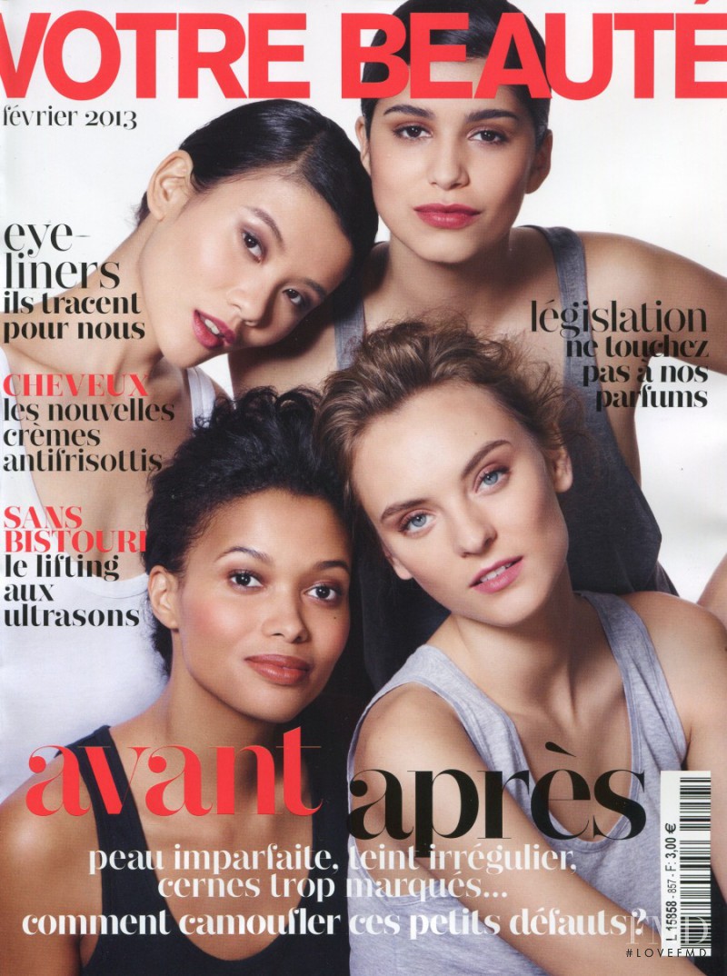 Hua Tsai featured on the Votre Beauté France cover from February 2013