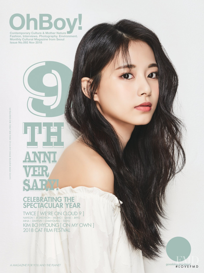 Chou Tzuyu featured on the OhBoy! screen from November 2018