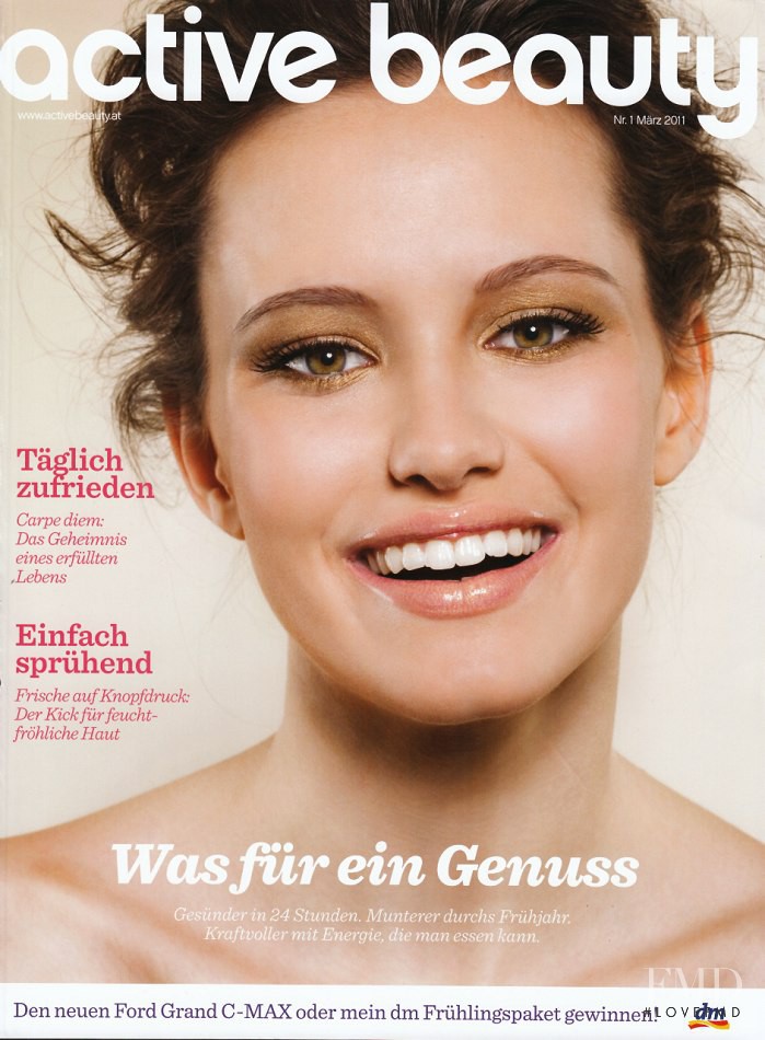 Barbara Istvanova featured on the Active Beauty cover from March 2011