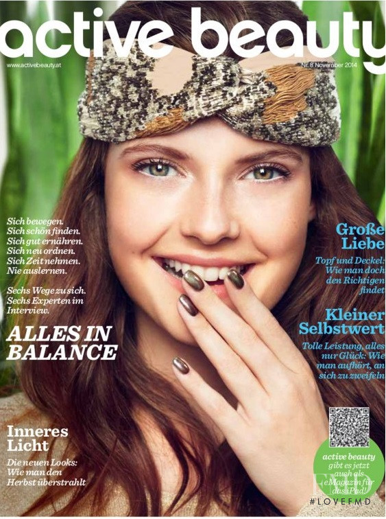 Anne Wunderlich featured on the Active Beauty cover from November 2014