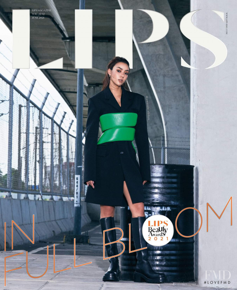Amanda Obdam featured on the Lips cover from June 2021