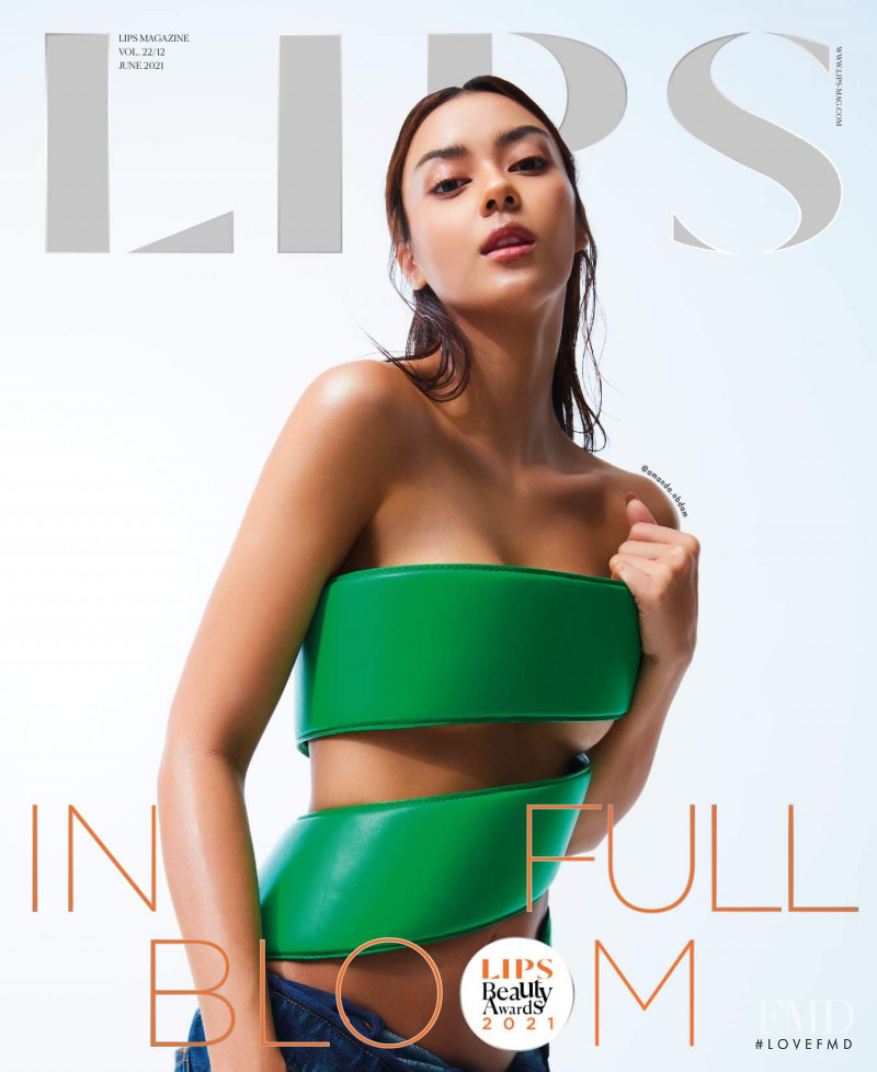 Amanda Obdam featured on the Lips cover from June 2021
