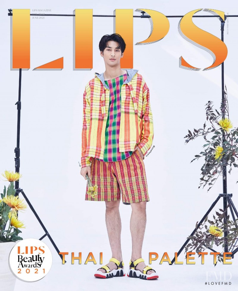 Nattawin Wattanagitiphat featured on the Lips cover from June 2021