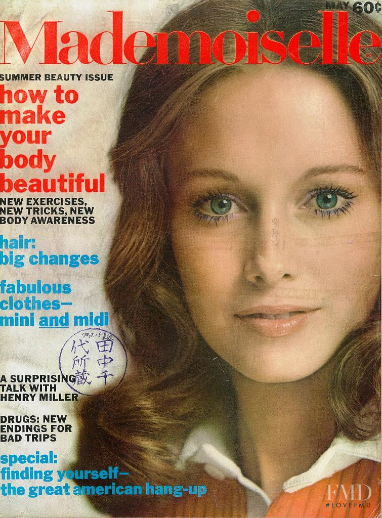 Karen Graham featured on the Mademoiselle cover from May 1970