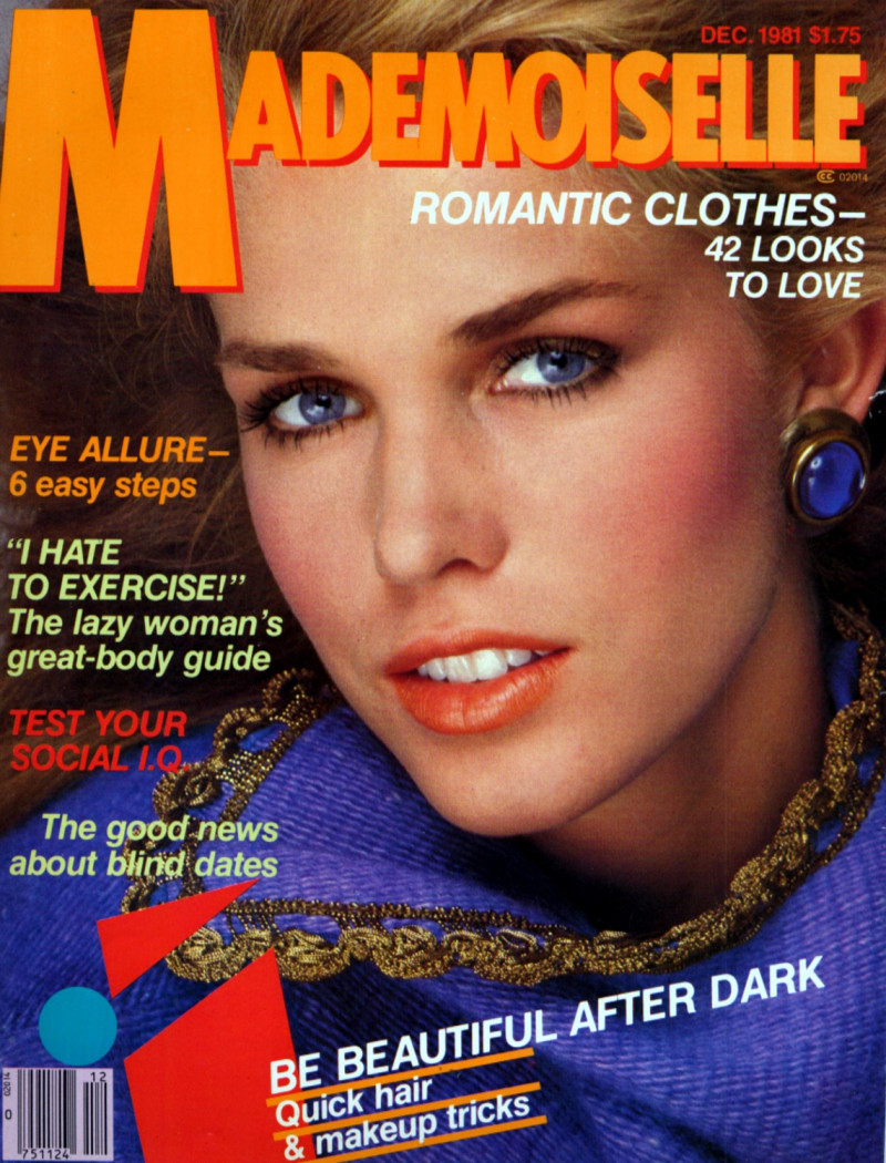 Anette Stai featured on the Mademoiselle cover from December 1981