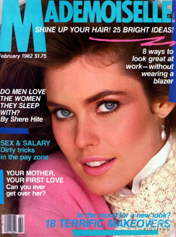 Carol Alt featured on the Mademoiselle cover from February 1982