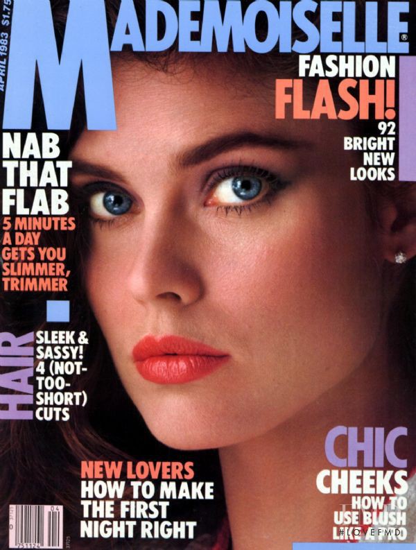 Carol Alt featured on the Mademoiselle cover from April 1983