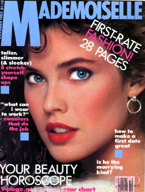 Carol Alt featured on the Mademoiselle cover from October 1983