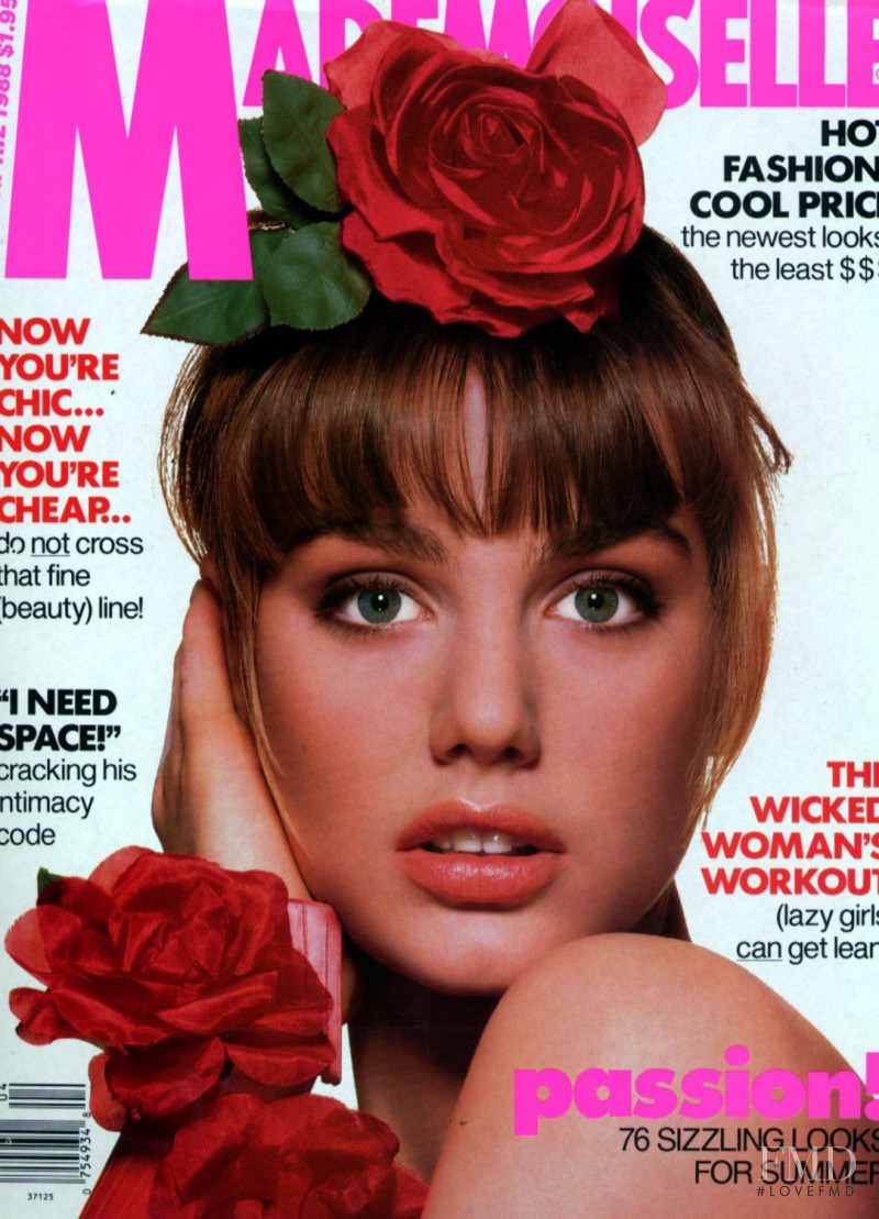 Sandra Zatezalo featured on the Mademoiselle cover from April 1988