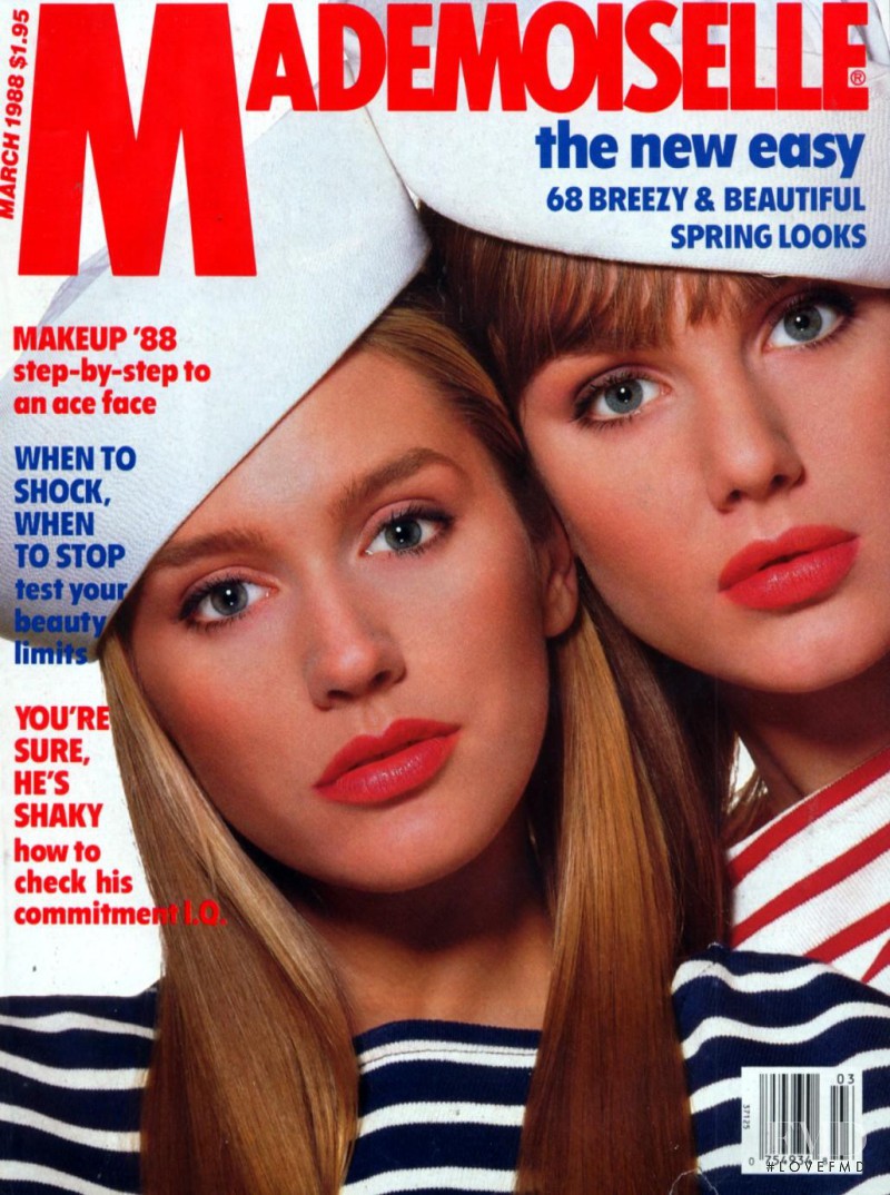 Sandra Zatezalo featured on the Mademoiselle cover from March 1988