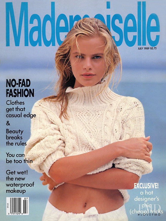 Emma Balfour featured on the Mademoiselle cover from July 1989