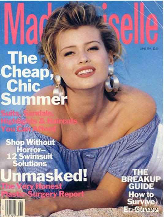 Daniela Pestova featured on the Mademoiselle cover from June 1991