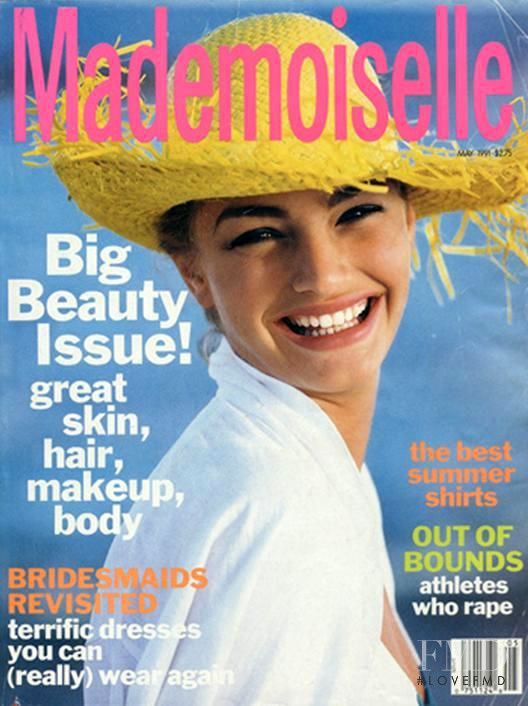 Michaela Bercu featured on the Mademoiselle cover from May 1991