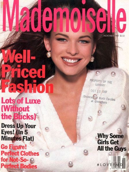 Milla Jovovich featured on the Mademoiselle cover from November 1991