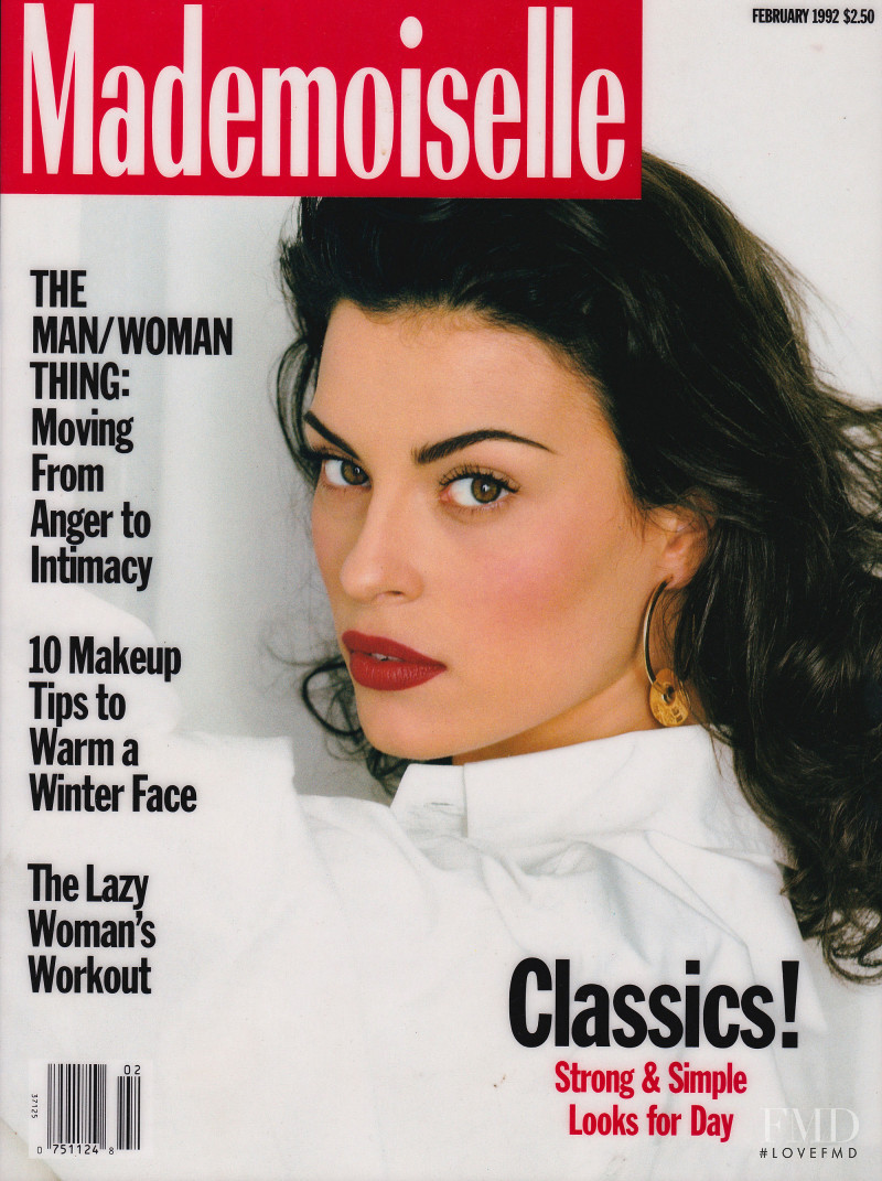 Magali Amadei featured on the Mademoiselle cover from February 1992