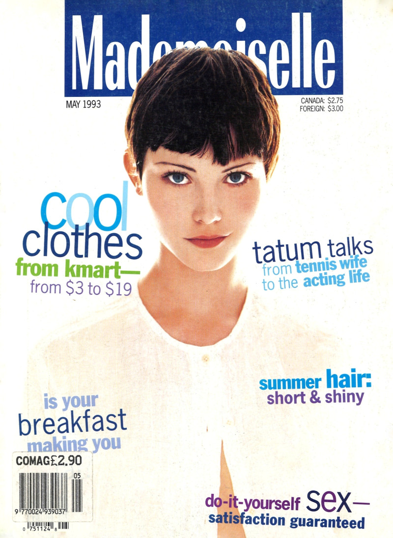 Janine Giddings featured on the Mademoiselle cover from May 1993