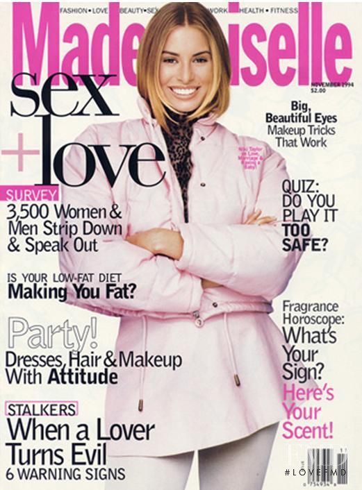 Niki Taylor featured on the Mademoiselle cover from November 1994