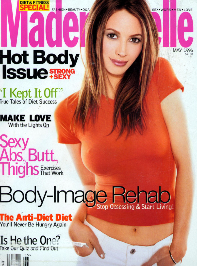 Christy Turlington featured on the Mademoiselle cover from May 1996