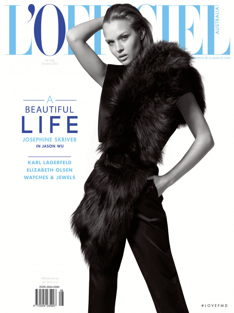 Josephine Skriver featured on the L\'Officiel Australia cover from October 2015