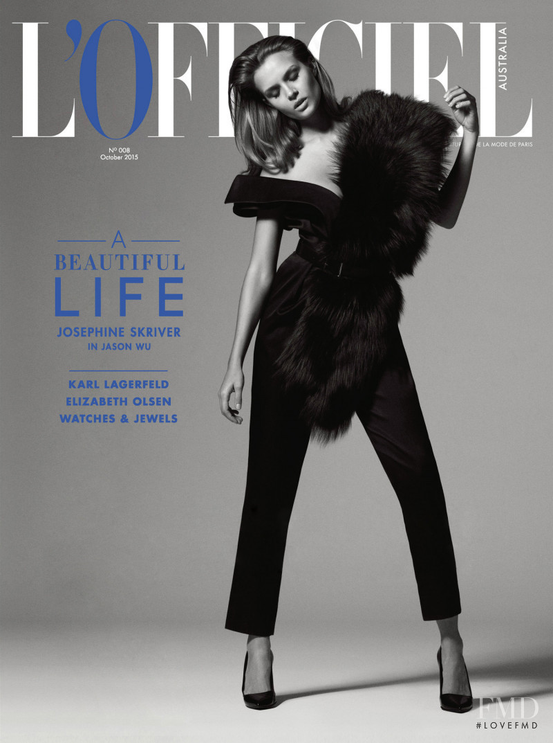 Josephine Skriver featured on the L\'Officiel Australia cover from October 2015