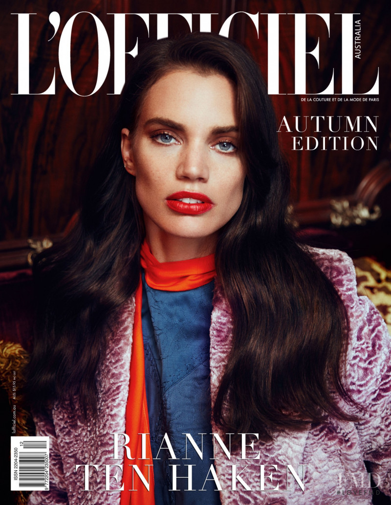 Rianne ten Haken featured on the L\'Officiel Australia cover from September 2017