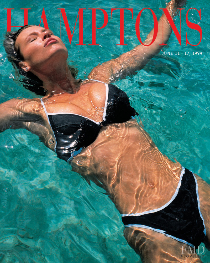 Daniela Pestova featured on the Hamptons cover from June 1999