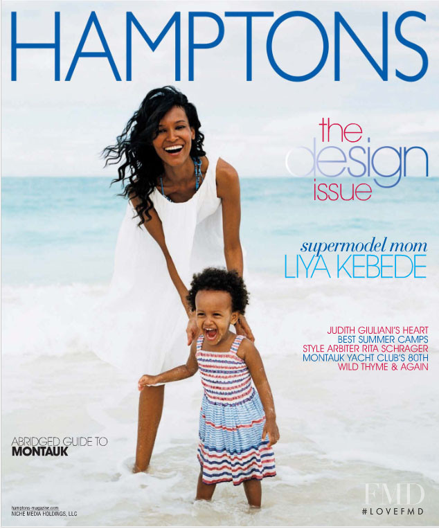 Liya Kebede featured on the Hamptons cover from July 2009