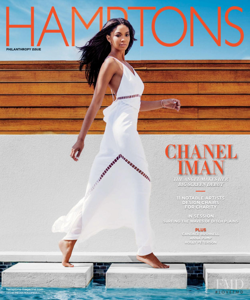 Chanel Iman featured on the Hamptons cover from June 2015