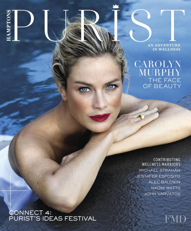 Carolyn Murphy featured on the Hamptons cover from September 2017