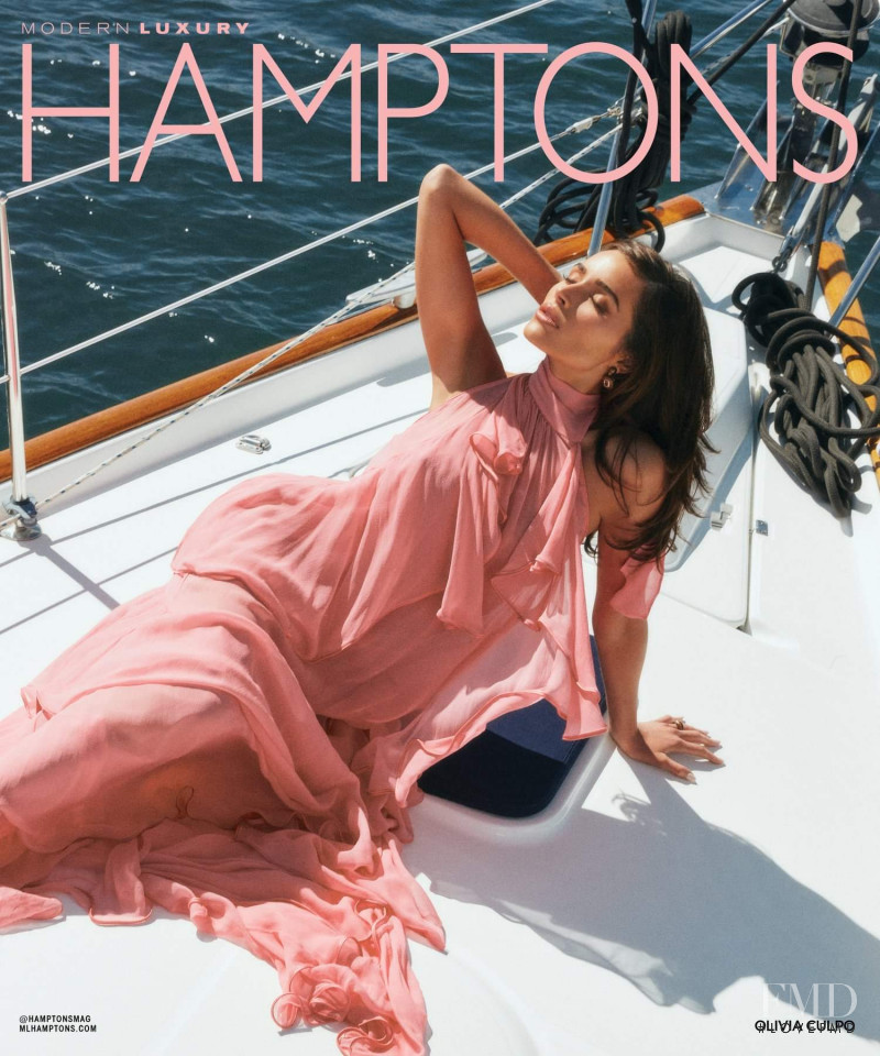 Olivia Culpo featured on the Hamptons cover from April 2021