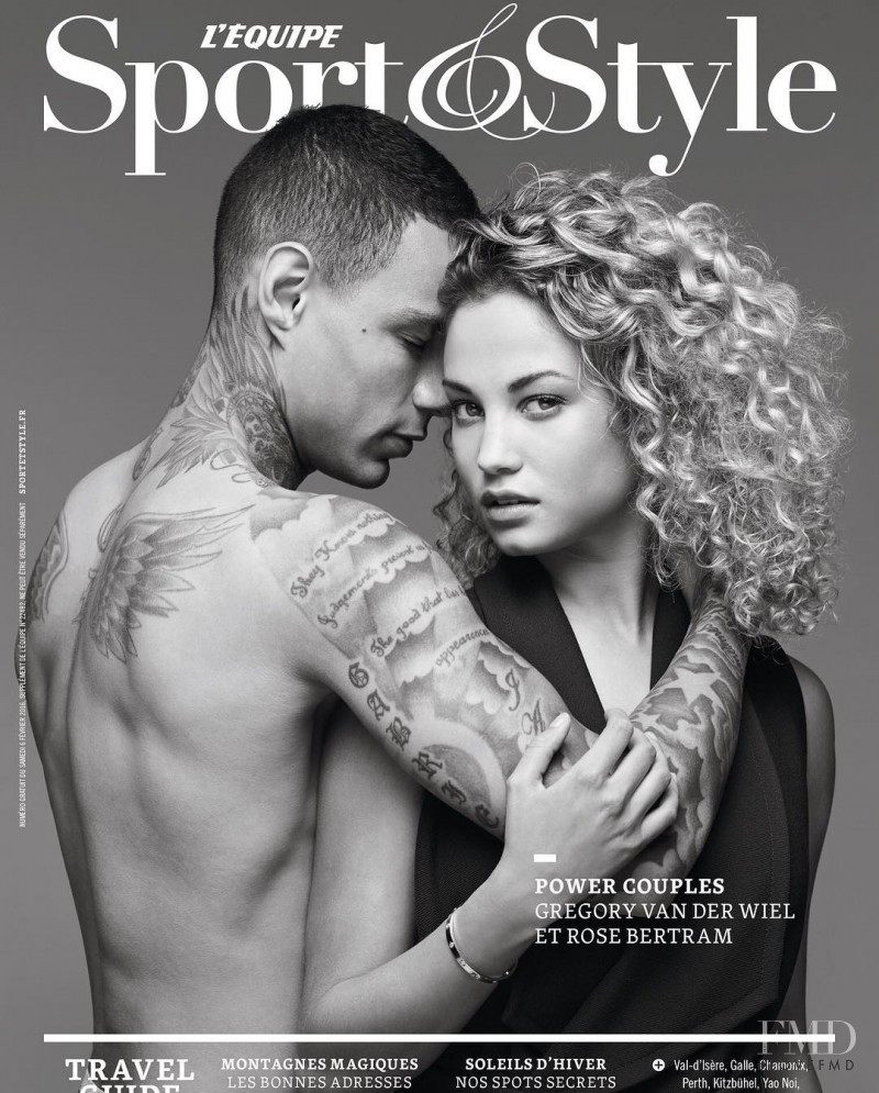 Stephanie Rose Bertram featured on the L\'équipe Sport & Style cover from February 2015
